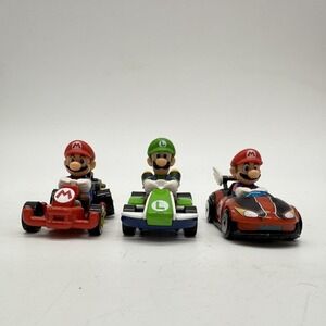 Mattel Hot Wheels Mario Kart 1:64 Luigi & Mario Diecast Car Lot Of 3‎